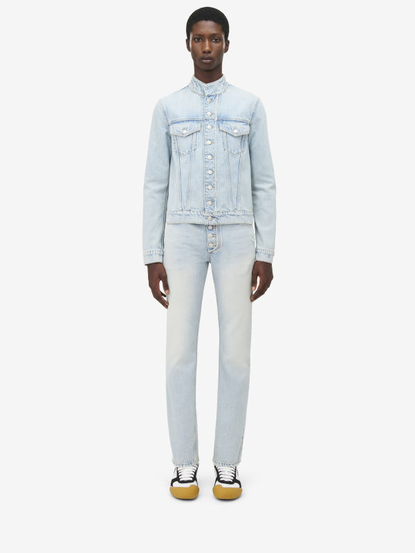 ALEXANDER MCQUEEN - Stonewashed Slim Fit Jeans - Item 820879QYABN4211